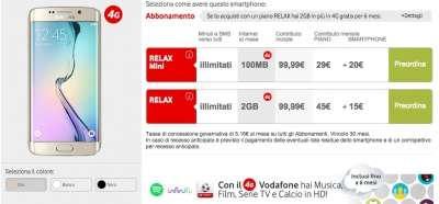 L'offerta Vodafone per i nuovi Galaxy