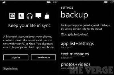 Windows Phone 8 backup