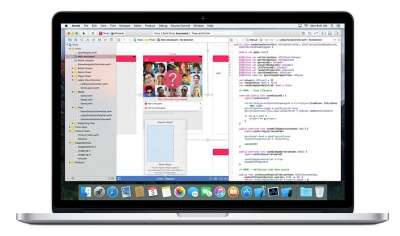 Interfaccia dell'Xcode 