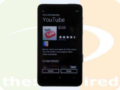 YouTube client di HTC per Windows Phone 7